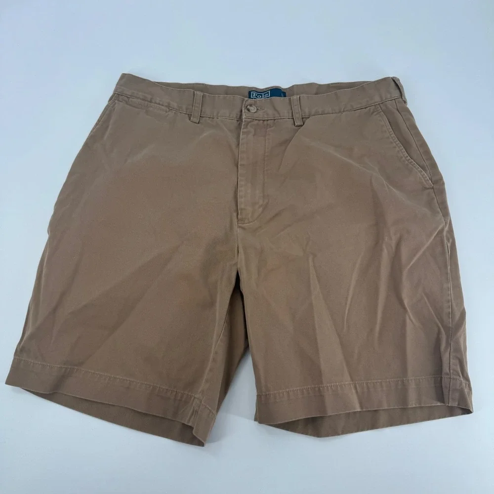 Polo‎ by Ralph Lauren Prospect Shorts Mens Size 38 Khaki Cotton Casual